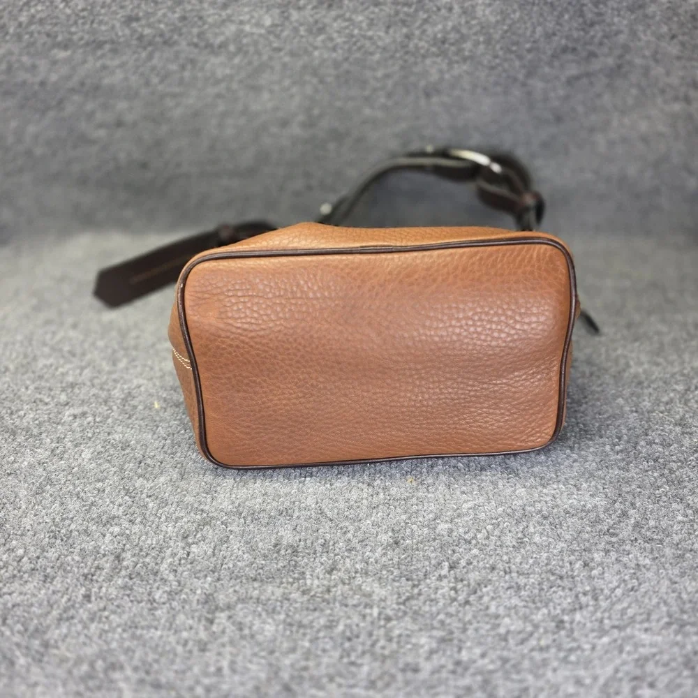 DOONEY & BOURKE 1975 Pebbled Leather Hobo Classic Vintage Shoulder Bag Brown